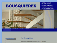 Tablet Screenshot of bousquieres-metallerie-ferronnerie-31.com